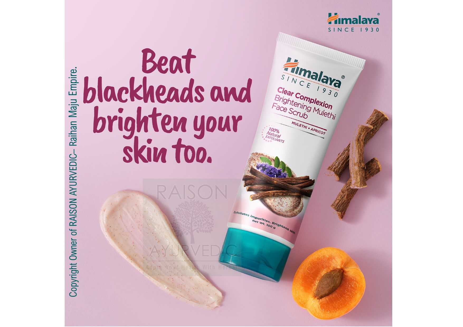Himalaya Mulethi Face Scrub 100gm / ஹிமாலயா முளேதி பேஸ் ஸ்க்ரப் 100gm