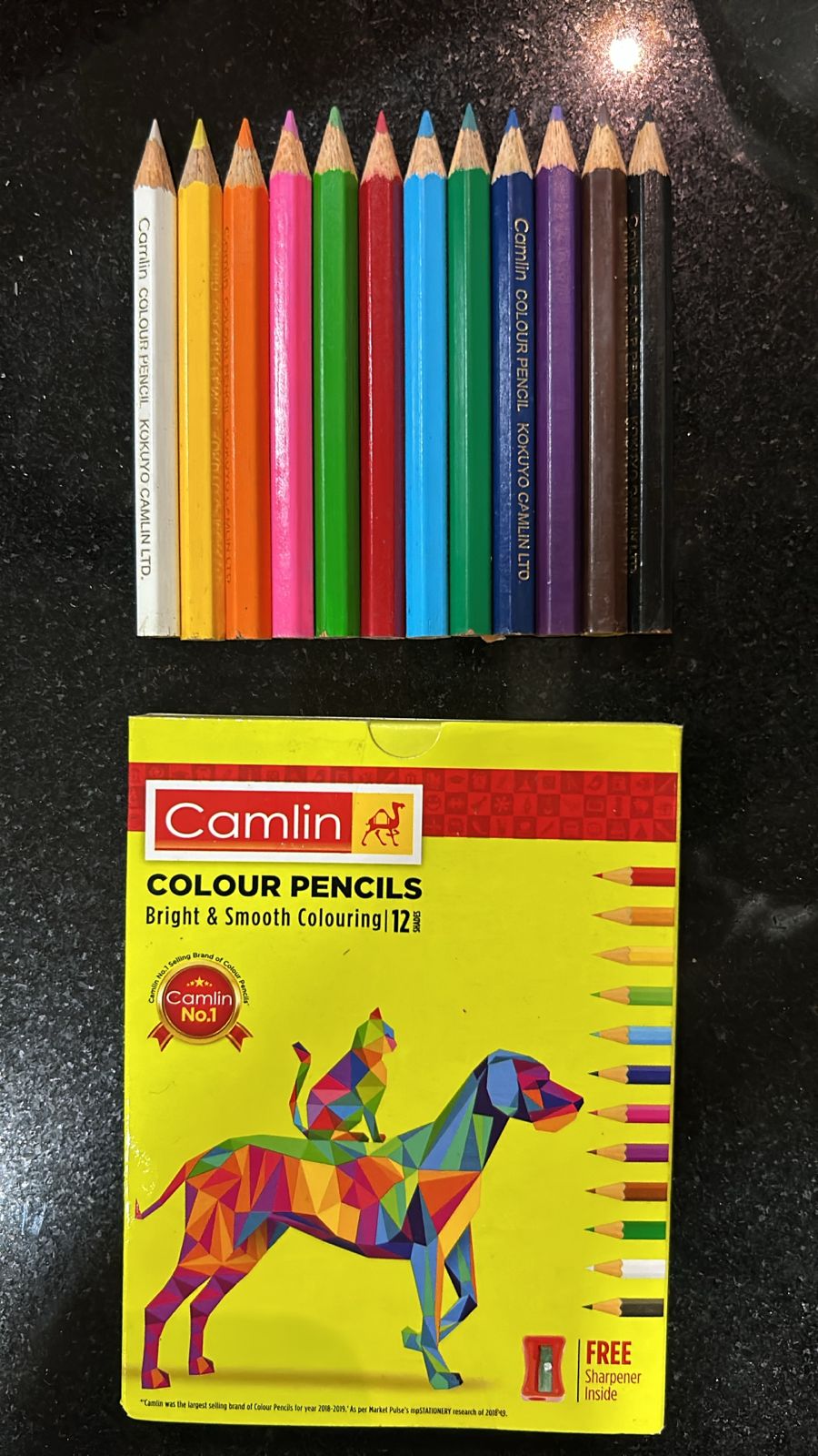 Camlin 12 colour pencils
