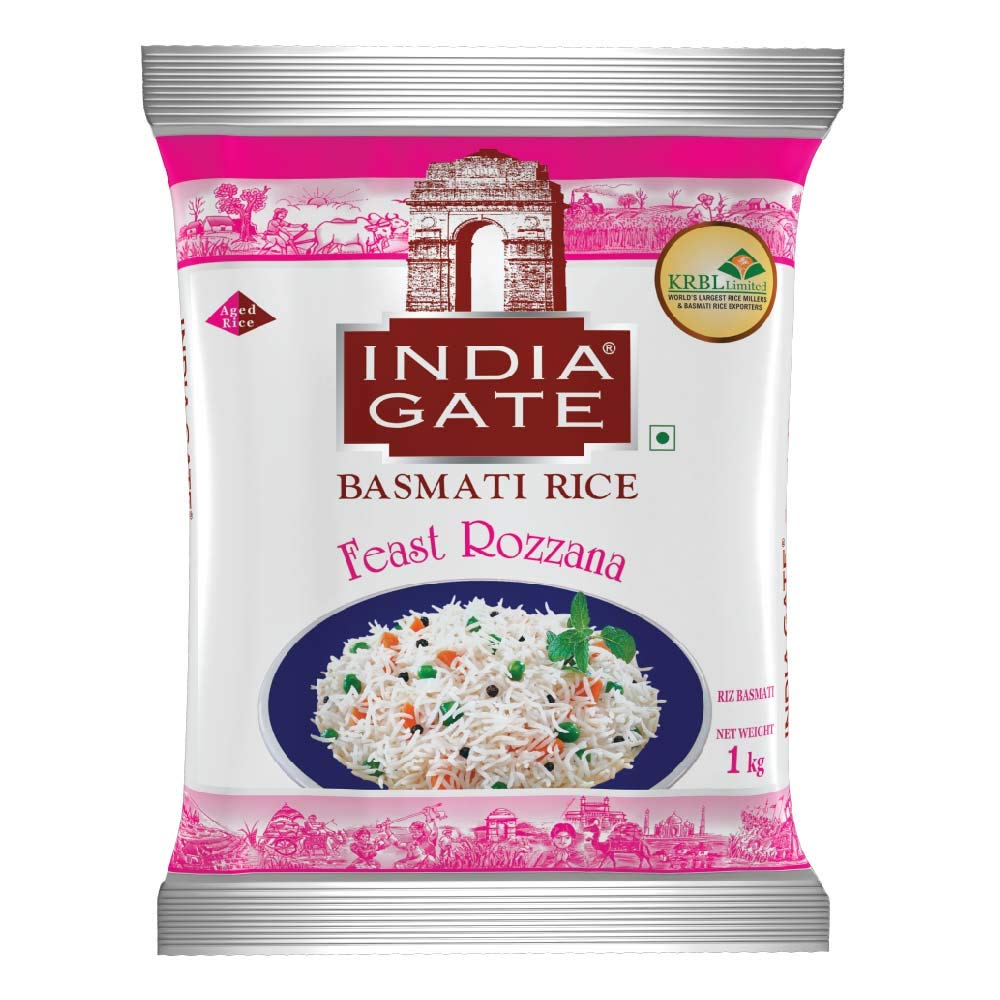 Indiagate Basmathi Rice 1kg (Rozana)/இந்தியகேட் பாஸ்மதி அரிசி1kg