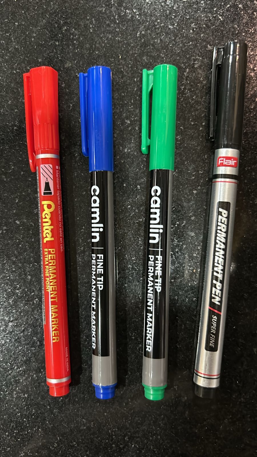 Permanent marker - fine tip (₹10/- per piece)