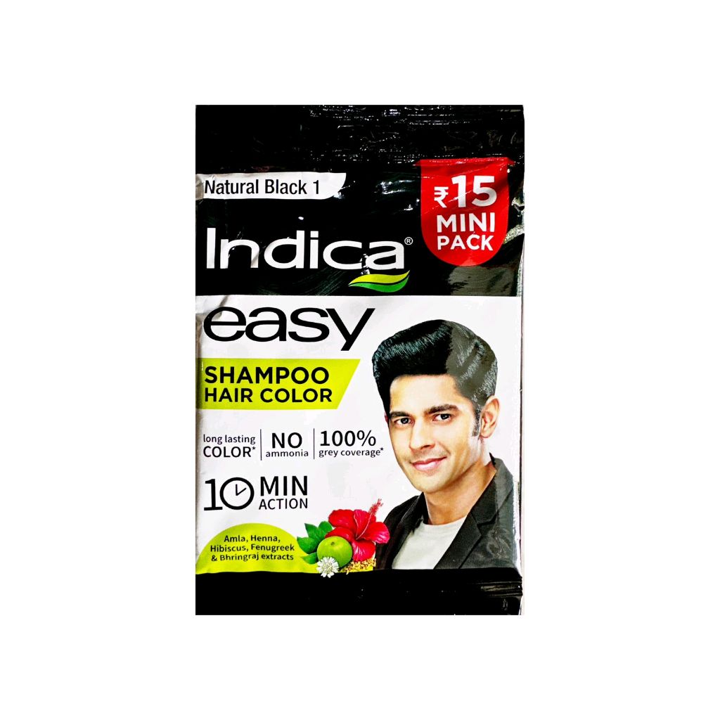 indica easy men shampoo hair colour